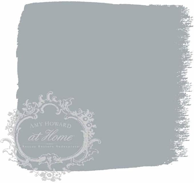 AMY HOWARD AT HOME Chalk-Based One Step Paint for Furniture, Cabinetry, Decor, Finish, and More | No Stripping, Sanding, or Priming | Medium Base | 16 Ounce | Opera Gray