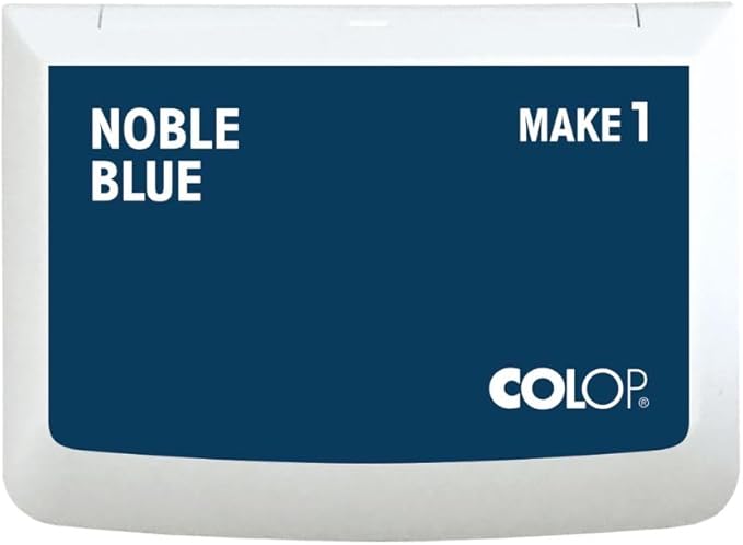 COLOP Make Series, Ink Stamp Pads, with Non-Toxic Premium Ink, Water-Based Acid-Free (Noble Blue, Make 1-1-15/16" x 3-1/2")