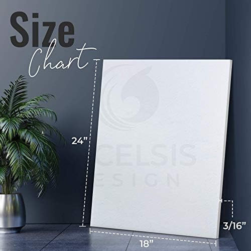 White Foam Board 18 x 24 x 3/16" (5mm) Inch, 15 Pack Acid-Free Foam Core Poster Board Sheets for Art, Crafts, Presentation, Vision Board, Signboard, and Party Decorations