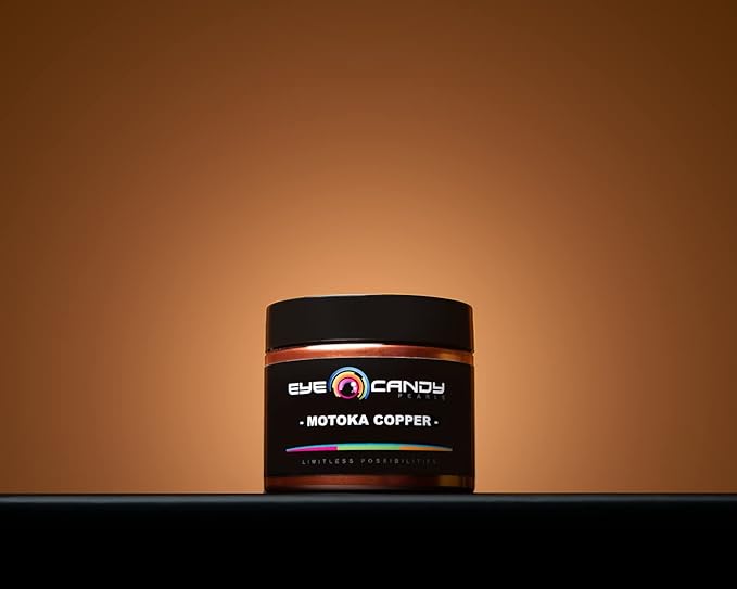 Eye Candy Pigments Premium Copper Mica Powder - Motoka Copper (50gr) - for Epoxy, Resin, Soap, Paint, Woodworking, Acrylic Pouring, Bath Bombs, Fishing Lures - DIY Arts and Crafts Additive