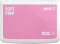 COLOP Make Series, Ink Stamp Pads, with Non-Toxic Premium Ink, Water-Based Acid-Free (Soft Pink, Make 2-2-3/4" x 4-1/4")