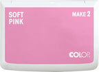 COLOP Make Series, Ink Stamp Pads, with Non-Toxic Premium Ink, Water-Based Acid-Free (Soft Pink, Make 2-2-3/4" x 4-1/4")