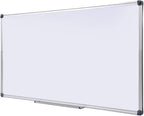 Premium 72"x 48" Multipurpose Magnetic Dry Erase Board with Aluminum Frame | Versatile Wall-Mounted Whiteboard with Pen Tray for Enhanced Office and Classroom Presentations