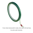 HAHIYO Clear Green 0.25Inch (217Feet/72Yard Total) 2Rolls Floral Tape Waterproof Florist Tape Flower Wrap Adhesive Waterproof Decorative Tape for Bouquet Stem Wrapping Flower Arranging Floral Craft