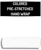 PSBM White Stretch Wrap, 15 Inch x 1476 Feet, 8 Pack, Tinted Pre-Stretched Shrink Wrap Film for Moving, Packaging, Pallet Wrapping