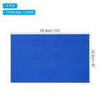 PATIKIL 6x10 Inch Anodized Aluminum Sheet Metal, 3Pcs Laser Plates Engraving Blanks 0.5MM Thin Rectangle for Crafting DIY House Laser Engraving, Blue