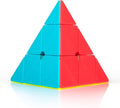 Stickerless Pyraminx Speed Cube – Smooth Turning Magic Pyramid Puzzle for Kids & Adults