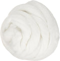PATIKIL Wool Roving Yarn, 250G/8.8OZ Soft Felting Wool Pure Chunky Roving Yarn Bulk for Needle Felting Knitting Blanket Spinning Weaving DIY Craft, White