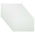 PATIKIL 2.1x3.3 Inch Anodized Aluminum Sheet Metal, 20Pcs Laser Plates Engraving Blanks 0.5MM Thin Rectangle for Crafting DIY House Laser Engraving, Silver