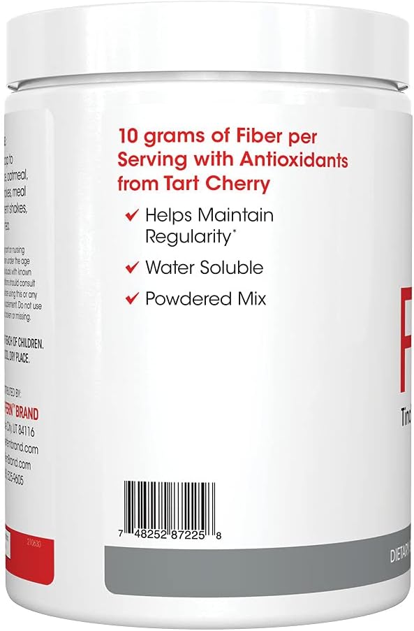 Tino High Fiber Supplement Powder - Non-GMO, Pre-Biotic, Water Soluble, Digestive Friendly, Powdered Mix - Add to Water, Juice, Shakes, Cereal & More (2 Canisters - 15.9 Oz. ea.)