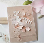 Lapoo Metal Cutting Die for Scrapbooking, 3D Backgrounds Frame New Cutting Dies DIY Album Card Making Decor Paper Craft Metal Die Cuts Party Wedding Decorations (Flower Branches 4.7 x 4.1 in)
