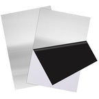 2Pcs 304 Stainless Steel Sheets Metal 8" x 12" x 1/64" (0.50MM) Inch 304 Stainless Steel Plates 24 Gauge Stainless Steel Shim Stock Plates Metal Sheets for Crafting, Stovetop, Snow Frosted Surface