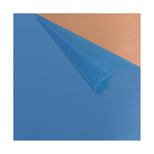 1 Pieces 99.9% Pure Copper Sheet, 8" x 8", 24 Gauge(0.5mm) Thickness, Film Attached Copper Plate, Great for JewelrPure Copper Sheety, Crafts, modelers