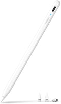 Metapen Pencil A8 for Apple iPad 2018-2025, (2X Faster Charge), Tilt Sensitivity, Pixel Precision, Stylus Pen for iPad 11/10/9/8/7/6th Gen, Pro 12.9/11/13-inch M4, Air 3/4/5/M2/M3, Mini 5/6th, White