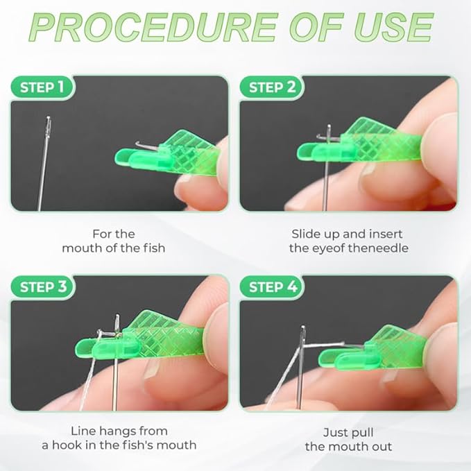 Automatic Sewing Needle Threader, Upgrade Fish Type Quick Needle Threaders for Hand Sewing, Sewing Machine Needle Threader Tools, Sewing Supplies - Designed for Sewing Lovers Alike (5pcs)