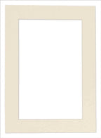 8.5x11 Mat Bevel Cut for 7x9 Photos - Acid Free Textured Cream Precut Matboard With Backing Board and Crystal Clear, Self Seal Photo Mat Bag - For Pictures, Photos, Framing - 4-ply Thickness