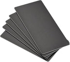 uxcell Blank Metal Card 100x50x1mm Anodized Aluminum Plate for DIY Laser Printing Engraving Black 5 Pcs
