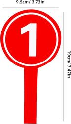 10pcs Auction Paddles 1-10 Score Paddles Voting Scoreboards Handheld Number Boards for Students Teachers Classroom Voting Games Party