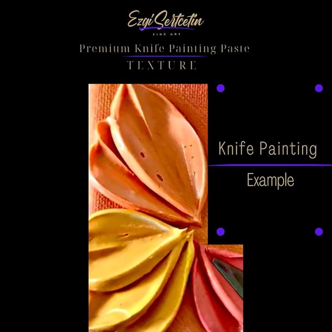 Premium Palette Knife Painting Paste|Texture Paste|Authentic Bright Colors|Ready to Use|Easy to Apply| 6oz (Platinum Silver)