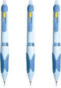M&G 3 Pcs Retractable Erasable Gel Pens, 0.5 mm Blue Ink Gel Pen, Extra Fine Point Erasable Pen Make Mistakes Disappear, Premium Comfort Grip Note Taking and Crossword Puzzles