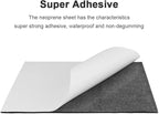 Foam Sheets with Adhesive Backing Foam Padding Neoprene Rubber Mat Closed Cell Sheet Anti-Slip Insulation Rubber Anti Vibration Square Pad (12" x 8" x 1/8", 5 Pcs)