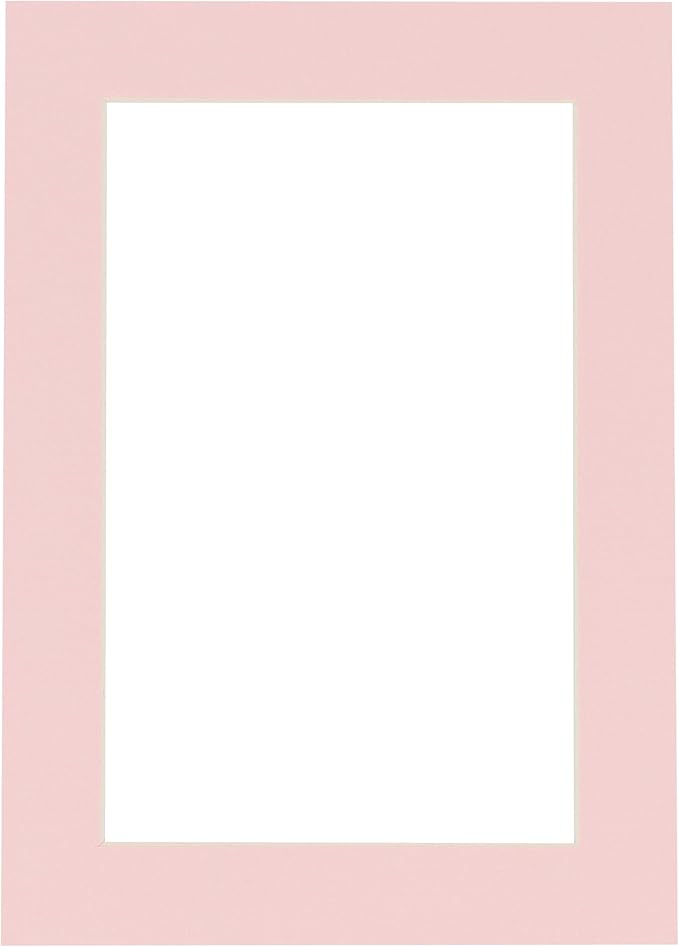 11x14 Mat for 8.5x11 Photo - Precut Soft Pink Picture Matboard for Frames Measuring 11 x 14 Inches - Bevel Cut Matte to Display Art 8.5 x 11 Inches - Acid Free ONE MAT with Backing Board & Clear Bag