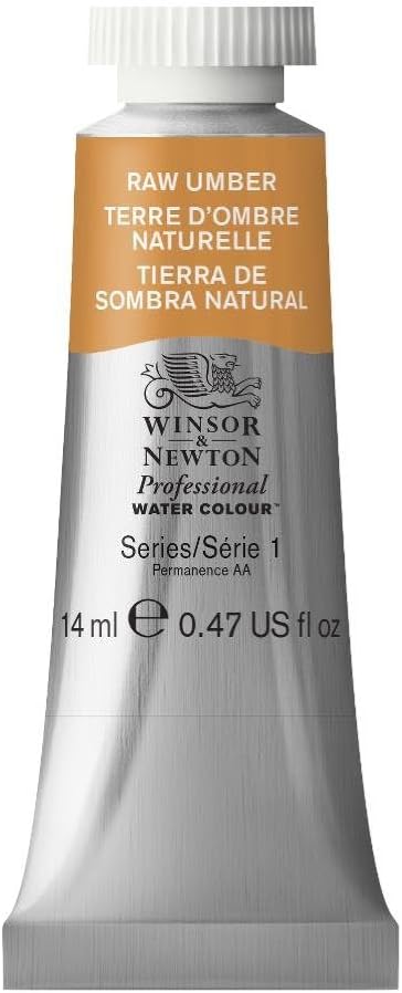 Winsor & Newton Professional Watercolor, 14ml (0.47-oz) Tube, Raw Umber