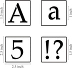 1.5 Inch Alphabet Letter Stencils for Painting - 70 Pack Letter and Number Stencil Templates with Signs for Painting on Wood, Reusable Letters and Numbers Stencils for Chalkboard Wood Signs & Wall Art