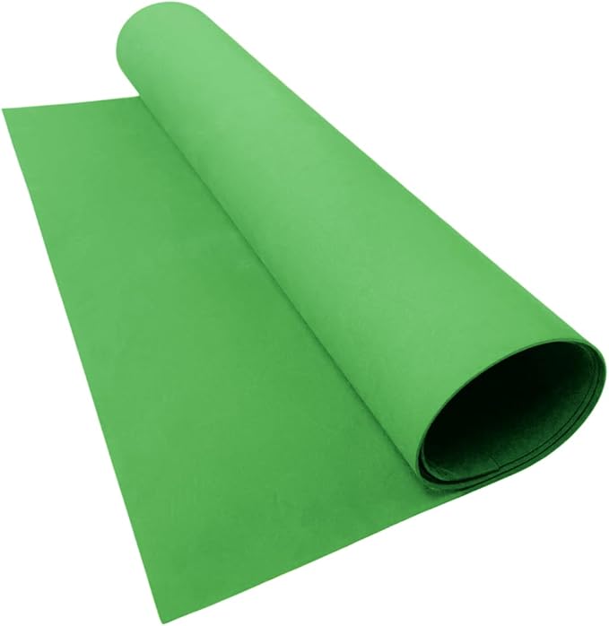 LotusFoam Large 3mm EVA Foam Sheet - 44"x 85" High Density Foam 130 kg/m3 for Cosplay, Costumes, Crafts, Flooring, Outdoor Use - 35 Colors (Green) - Green