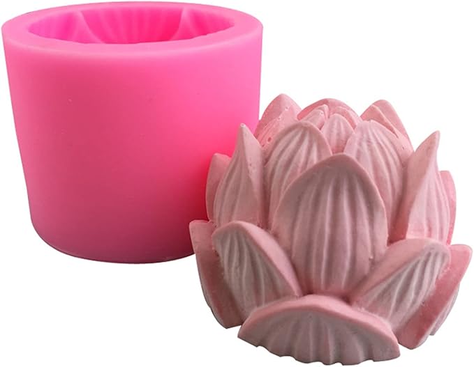 Lotus Flower Silicone Soap Mold Candle Mold Fondant Chocolate Cake Candy Mould Resin Clay Baking Pastry Tools