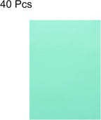 MECCANIXITY Colored Vellum Paper, 40 Sheet Sky Blue Transparency 11.7 x 8.2 Printable Vellum Paper, Translucent Vellum Sheets for Printing Wedding Invitations, Ink Jet Laser Printer