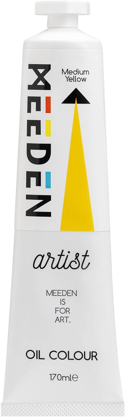MEEDEN Artist Grade Oil Paint: Medium Yellow - 170ml/5.7oz Tube - Professional Art Paints for Canvas Painting