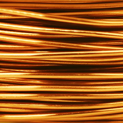 The Beadsmith Wire Elements Craft Wire – Tarnish Resistant, Soft Temper, Round, Bronze Color – 0.81mm, 20 Gauge, 10 Yard Spool – Jewelry Making, Wire Wrapping, Floral, & Other DIY Crafts