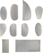 10pcs Steel Cutter Ceramic Tools, Sculpture Pottery Modeling Cutter Scraper for Polymer Clay Crafts