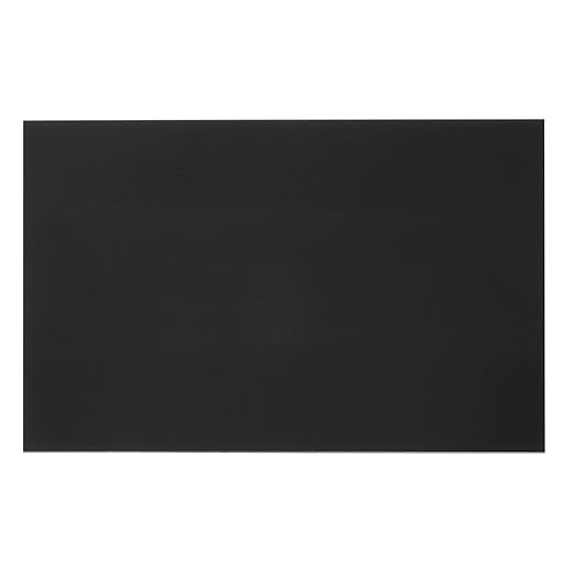 PATIKIL 8x12 Inch Anodized Aluminum Sheet Metal, 1Pcs Laser Plates Engraving Blanks 0.5MM Thin Rectangle for Crafting DIY House Laser Engraving, Black