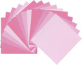 DMiotech 50 Sheets 10x10 Inch Origami Paper Large, 7 Colors Pink Square Origami Paper Easy Fold Double Sided Colored Paper for DIY Arts and Crafts