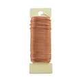 HAHIYO 22Gauge Rose Gold Floral Wire - 38Yards (115Feet) Flexible Paddle Wire for Crafts, Christmas Wreaths, Tree, Flower Arrangement, Bouquet Wrapping, Wedding DIY