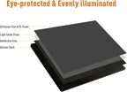 Rechargeable A4 LED Light Pad with Padded Case, Tracing Light Box w/Riser Stands and Paper Clip, 6 Levels of Brightness, Type-c Cable, Wireless Diamond Painting Light Board