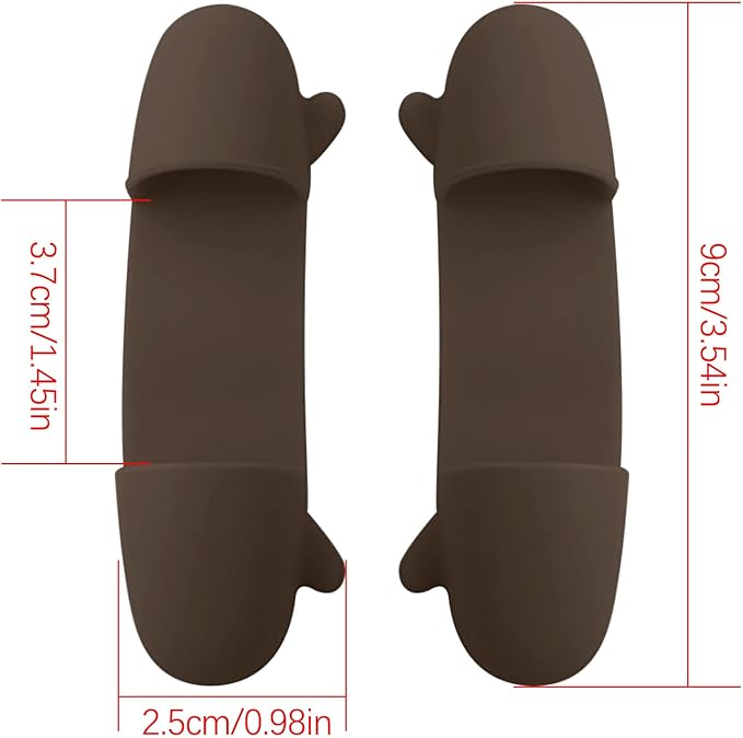 1 Pair Mini Silicone Finger Clip, Professional High Heat Resistant Finger Protection Guards Bowl Dish Plate Clamp Holder, Heat Insulated for Curling & Flat Irons, Wands, Blow Dryers