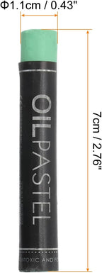 PATIKIL Dark Green Oil Pastels, 12Pcs Soft Oil Crayons Creamy Pastels Stick Art Supplies for Art Painting Drawing Blending Graffiti for Artists Beginners