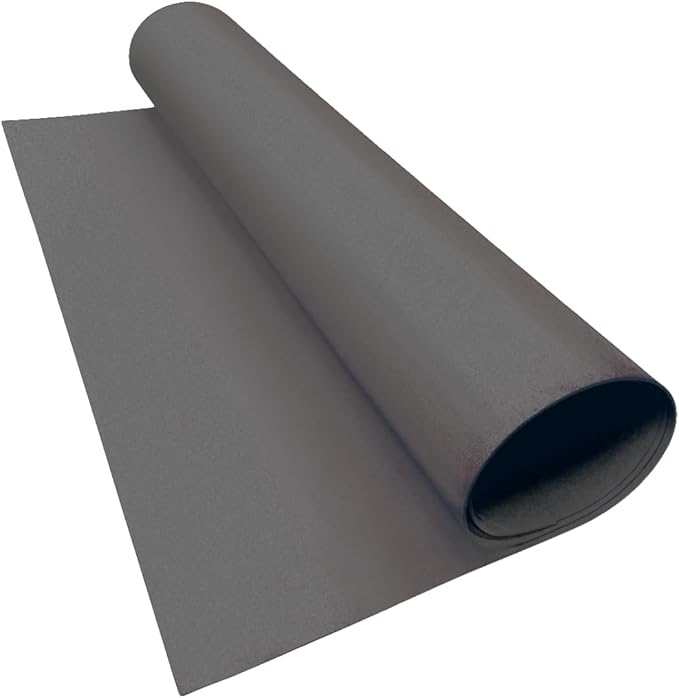 LotusFoam Large 3mm EVA Foam Sheet - 44"x 85" High Density Foam 130 kg/m3 for Cosplay, Costumes, Crafts, Flooring, Outdoor Use - 35 Colors (Shark Grey) - Shark Grey