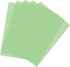 PATIKIL A4 Size Guided Reading Sheet, 5pcs Correction Lighting Gel Filter Colored Overlay Transparent Color Film for Classroom Photo Studio, Grass Green