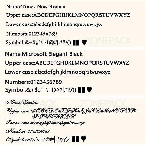 ZONEPACK Copper Brass Stamping Flexible Alphabet Number Symbol Character Stamp Mold Die, Letter Holder, Positioning Plate DIY for Hot Foil Stamping Machine (26pcs MEB Uppercase)
