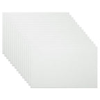 PATIKIL 2.1x3.3 Inch Anodized Aluminum Sheet Metal, 15Pcs Laser Plates Engraving Blanks 0.5MM Thin Rectangle for Crafting DIY House Laser Engraving, Silver