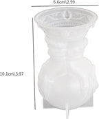 Skull Rose Crystal Ball & Ghost 3D Silicone Molds for Resin Candle & Body Soap Making