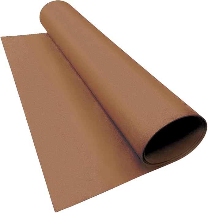 LotusFoam Large 3mm EVA Foam Sheet - 44"x 85" High Density Foam 130 kg/m3 for Cosplay, Costumes, Crafts, Flooring, Outdoor Use - 35 Colors (Mocha) - Mocha
