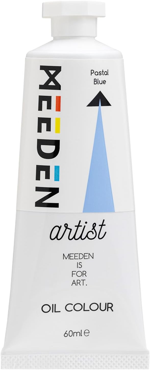 MEEDEN Artist Grade Oil Paint: Pastal Blue - 60ml/2oz Tube - Professional Art Paints for Canvas Painting