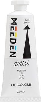 MEEDEN Artist Grade Oil Paint: Burnt Sienna - 60ml/2oz Tube - Professional Art Paints for Canvas Painting