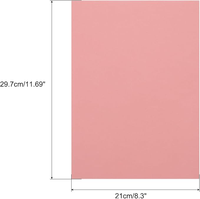 MECCANIXITY Colored Vellum Paper, 40 Sheet Light Pink Transparency 11.7 x 8.2 Printable Vellum Paper, Translucent Vellum Sheets for Printing Wedding Invitations, Ink Jet Laser Printer