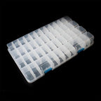 24 Grids Clear Plastic Organizer Box with Adjustable Dividers, Large Bead Storage Box, Craft Storage Container for Art DIY, Crafts Jewelry, Rock Collection, Fishing Tackles, 1 Pack